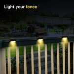 Light your fence with Solar Dock Lights