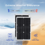 400 watt solar panels weather endurance